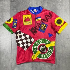 90s Vintage Sugoi Cycling Coffee Jersey